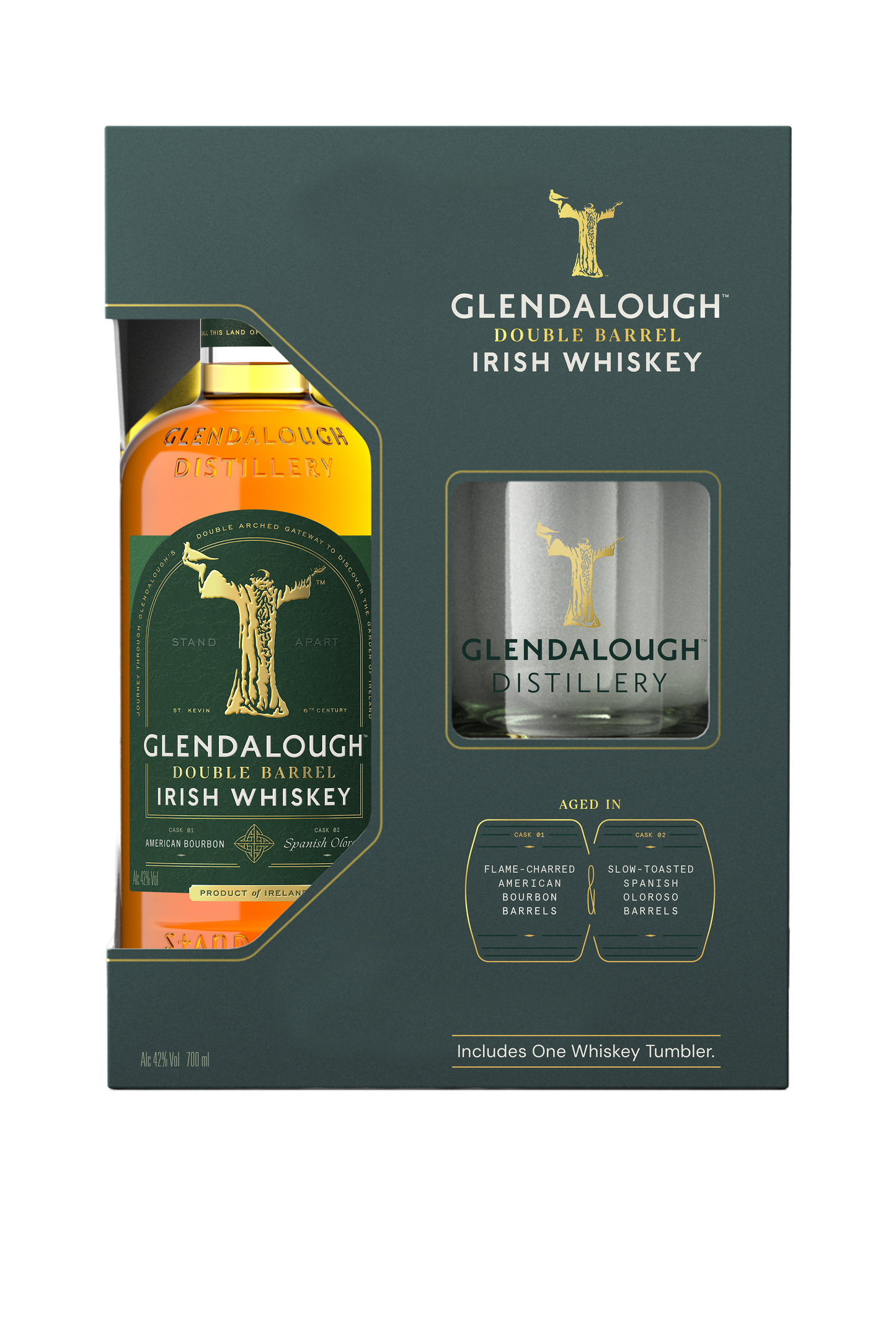 Glendalough Single Grain Double Barrel Gift Pack